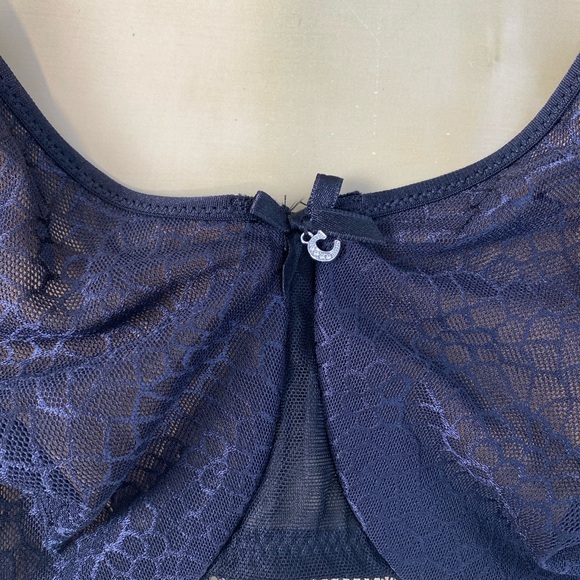 Chantelle 34 H Black Tan Magnifique Minimizer Bra Seamless Unlined Classic Stapl - Picture 5 of 13